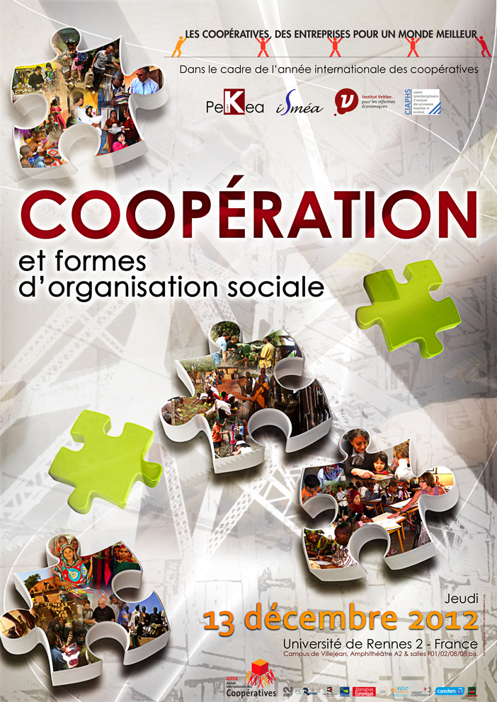 affiche du congrès Coopération et formes d'organisation sociale